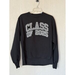 Jostens Class of 2025 Crewneck Sweatshirt Black Medium Graduation Pullover